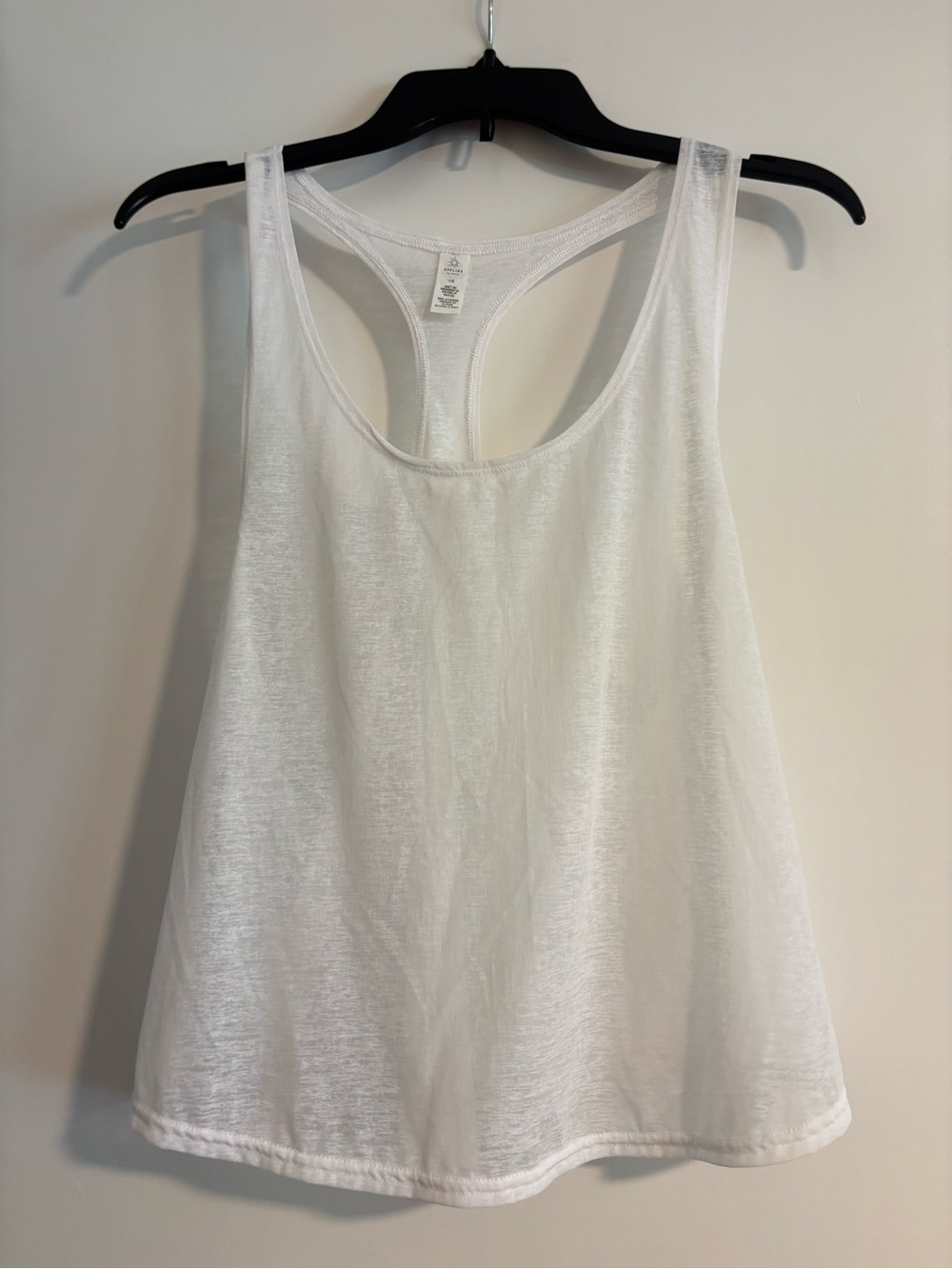 Offline by Aerie Lightweight White Racerback Tank